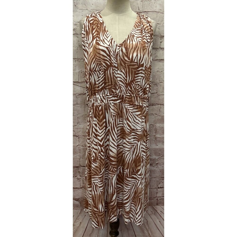 Soma WKND Goddess Bra Dress Epic Palm Cedar Wood Knit Womens Size XXL NEW